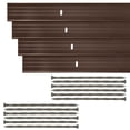 thumbnail image 1 of Dreamscape E-Z Edge Aluminum Landscape Edging Kit, Brown, 4 Pack 6ft Metal Lawn and Garden Border, 1 of 6