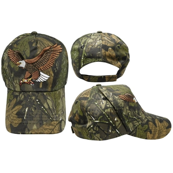 Brown Eagle Real Tree Camo Camouflage #1 Embroidered Hat Cap (RUF)