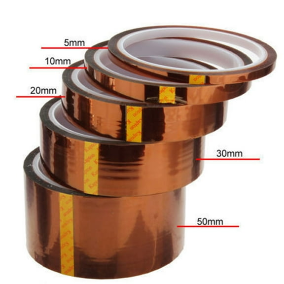 Brown Electrical Tape, Insulation Tape, Electrical Tape, Tape, Insulation, Heat Resistant Polyimide, 2 In, 108 Ft Length, Low Temp Rating, Electronic Repairs, 1 Pc
