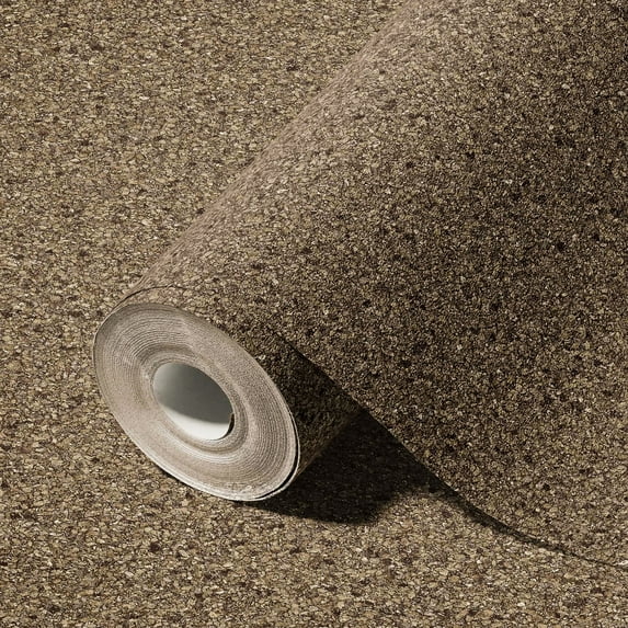 Brown Embossed Kitchen Wallpaper, Decorative Wallcovering Roll: 41.7”W x 614”H- 177.80 sq ft