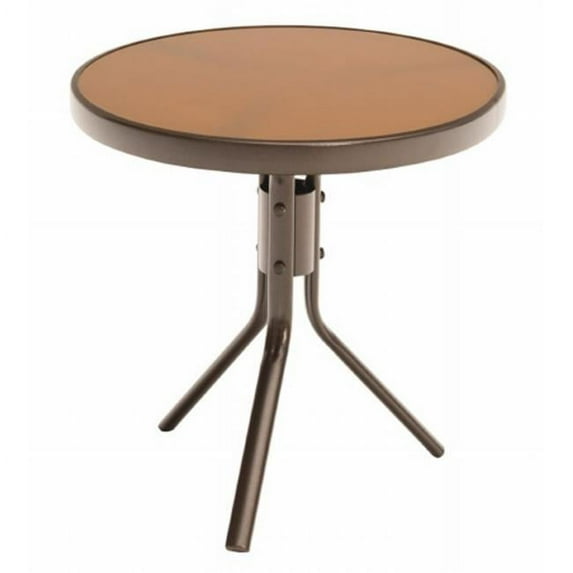 Brown End Table, 19.75 x 19.75 in.
