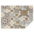 thumbnail image 1 of Brown Ethnic Floral and Mandala Pattern Rectangle Tablecloth 60"x84",Waterproof Polyester Rectangle Table Cloth, Wipeable Spillproof Polyester Tablecloth for Dining, Camping, Indoor and Outdoor, 1 of 5