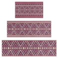 thumbnail image 1 of Brown Ethnic Pattern Kitchen Rugs Sets Of 3,Kitchen Runner Rugs Non Skid Washable,Decorative Kitchen Floor Mats for Kitchen,Sink,Laundry,17"x30"+ 17"x47" + 17"x59", 1 of 6