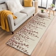 thumbnail image 1 of Brown Eucalyptus Leaves 2'x6' Runner Rugs for Hallway Kitchen Bedside Non Slip, Spring Leaves Plants Country Beige Entryway Rug Runners with Rubber Backing, Long Carpet Runner for Laundry Room, 1 of 8