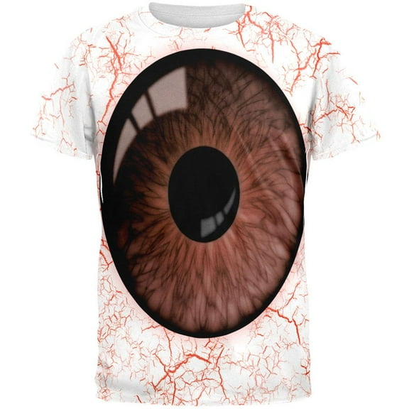 Brown Eyeball Costume All Over Adult T-Shirt - Large