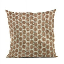 Brown Eyelashes Dot Luxury Throw Pillow - 20 x 36 in. King Size