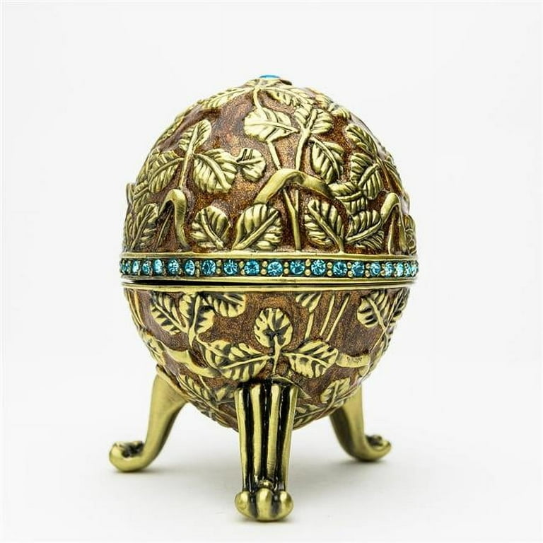 Faberge Brown Egg popular Trinket Box