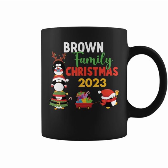 Brown Family Name Brown Family Christmas Coffee Mugs