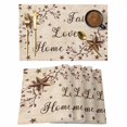 thumbnail image 1 of Brown Farmhouse Placemats Set of 6, Retro Country Stars Rustic Branches Berry Placemats for Dining Table, Place Mats for Kitchen Tabletop, Waterproof Wipeable Dining Table Mats Set, 1 of 9