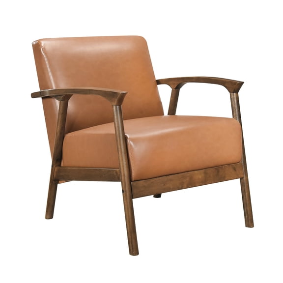 Brown Faux Leather, Pocket Coils / Comfortable Seating in Primary Space