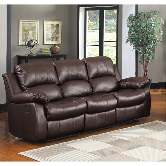 Brown Faux Leather Upholstery | Reclining for Main Living Space | Get a Stylish and Comfortable Seat