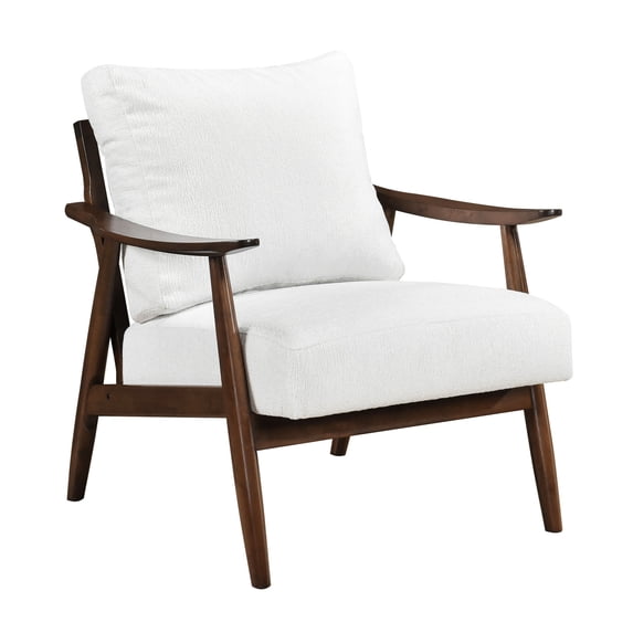 Brown Finished Wood - Pocket Coils Padding - Modern Living Room - 33.5" Wide