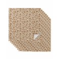 thumbnail image 1 of Brown Floral Cloth Napkins Set of 8 Reusable Dinner Napkins, Vintage Rustic Flowers Botanical Spring Cocktail Napkin Washable Table Napkins for Wedding/Holiday Party/Baby Shower 20"x20", 1 of 7