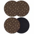 thumbnail image 1 of Brown Floral Coasters Set of 4, Absorbent Coasters for Drinks, Vintage Spring Botanical Flowers Coaster for Desk Coffee Table Protection, Home Decor House Warming Gifts 4", 1 of 8