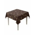 thumbnail image 1 of Brown Floral Table Cloth, Waterproof Tablecloth for Square Tables, Vintage Spring Botanical Flowers Reusable Washable Fabric Table Cover for Restaurant Kitchen Dining Tables 60"x60", 1 of 9
