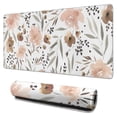 thumbnail image 1 of Brown Flower Mousepad Gaming Pad Mouse Waterproof No Slip for Office Home Work Gaming Table Tables Mousemat Rubber Base Mousepad with Stitched Edges 35.4x15.7inches, 1 of 7