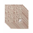 thumbnail image 1 of Brown Flowers Cloth Napkins Set of 8 Reusable Dinner Napkins, Vintage Farmhouse Floral Leaves Vines Cocktail Napkin Washable Table Napkins for Wedding/Holiday Party/Baby Shower 20"x20", 1 of 7