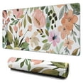 thumbnail image 1 of Brown Flowers Mousepad Gaming Pad Mouse Waterproof Washable for Office Home Work Gaming Desktop Tables Mouse Pad Rubber Base Mousepad with Stitched Edges 35.4x15.7inches, 1 of 7