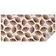 thumbnail image 1 of Brown Footballs on Beige Pattern Rectangle Tablecloth 60"x120",Waterproof Polyester Rectangle Table Cloth, Wipeable Spillproof Polyester Tablecloth for Dining, Camping, Indoor and Outdoor, 1 of 6
