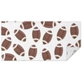 thumbnail image 1 of Brown Footballs Pattern Rectangle Tablecloth 60"x120",Waterproof Polyester Rectangle Table Cloth, Wipeable Spillproof Polyester Tablecloth for Dining, Camping, Indoor and Outdoor, 1 of 6