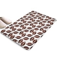 thumbnail image 1 of Brown Footballs Repeat Pattern Flannel Non Slip Door Rugs,Washable Door Mats Indoor,Decorative Door Mats,Dirt-Resistant and Absorbent Doormat for Entrance,Bedroom,Kitchen,Bathroom,23.5x16in(60x40cm), 1 of 5