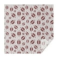 thumbnail image 1 of Brown Footballs with Stars Pattern Square Tablecloth,Waterproof Square Table Cover,Wipeable Spillproof Washable Table Cover for Home Kitchen Party Decor 60"x60"(152x152cm), 1 of 6