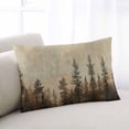 thumbnail image 1 of Brown Forest King Size Pillow Cover, Pillowcase Protectors with Zipper, Breathable Decorative Throw Pillow Case Cover, Vintage Tree Farmhouse Botanical Pillow Shams for Couch Sofa 20x36Inch, 1 of 8