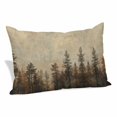 thumbnail image 1 of Brown Forest Pillow Covers King, Vintage Tree Farmhouse Botanical Soft Brushed Microfiber Breathable Throw Pillow Covers, Decorative Pillowcase with Zipper for Couch Sofa Bedroom Living Room 20"x36", 1 of 9