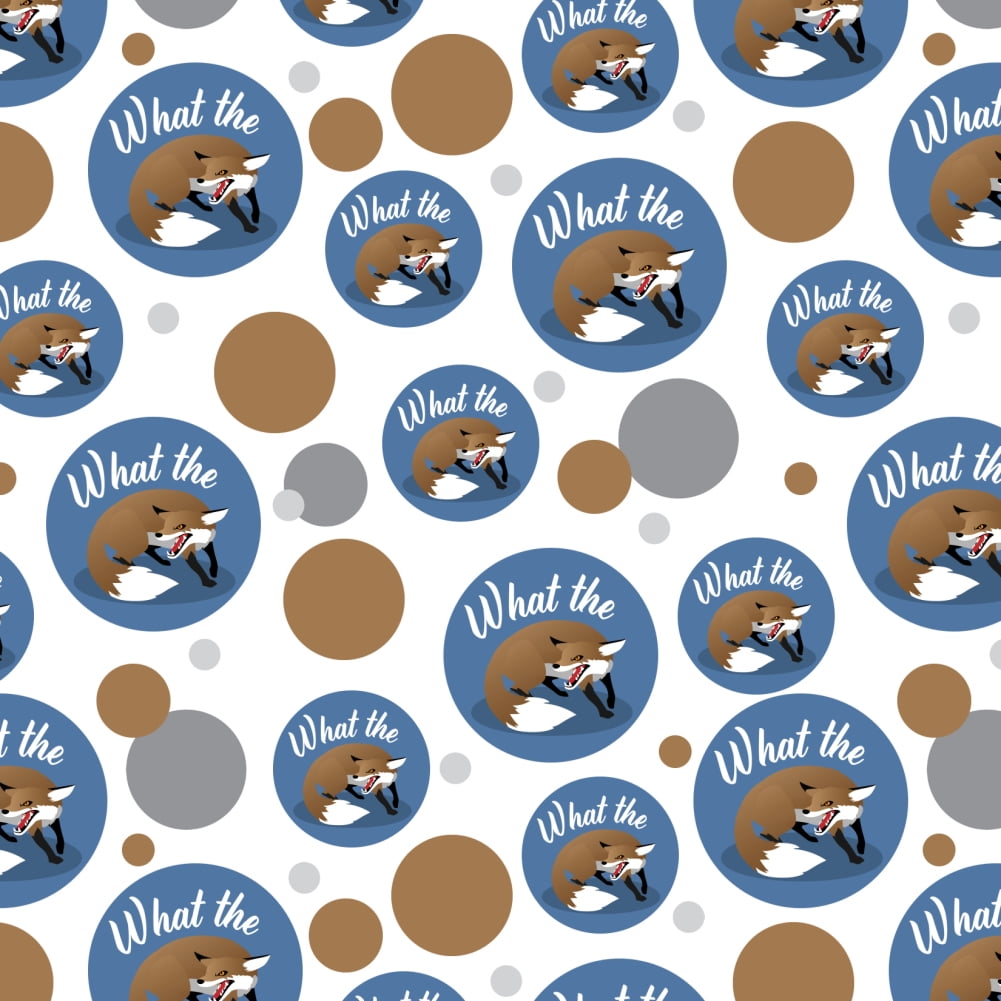 Brown Fox What The Pun Funny Premium Gift Wrap Wrapping Paper Roll
