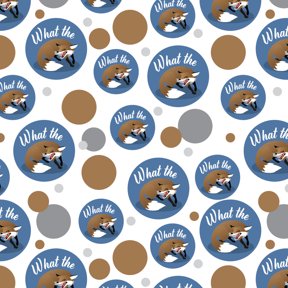 Brown Fox What The Pun Funny Premium Gift Wrap Wrapping Paper Roll