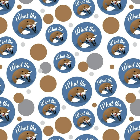 Brown Fox What The Pun Funny Premium Gift Wrap Wrapping Paper Roll