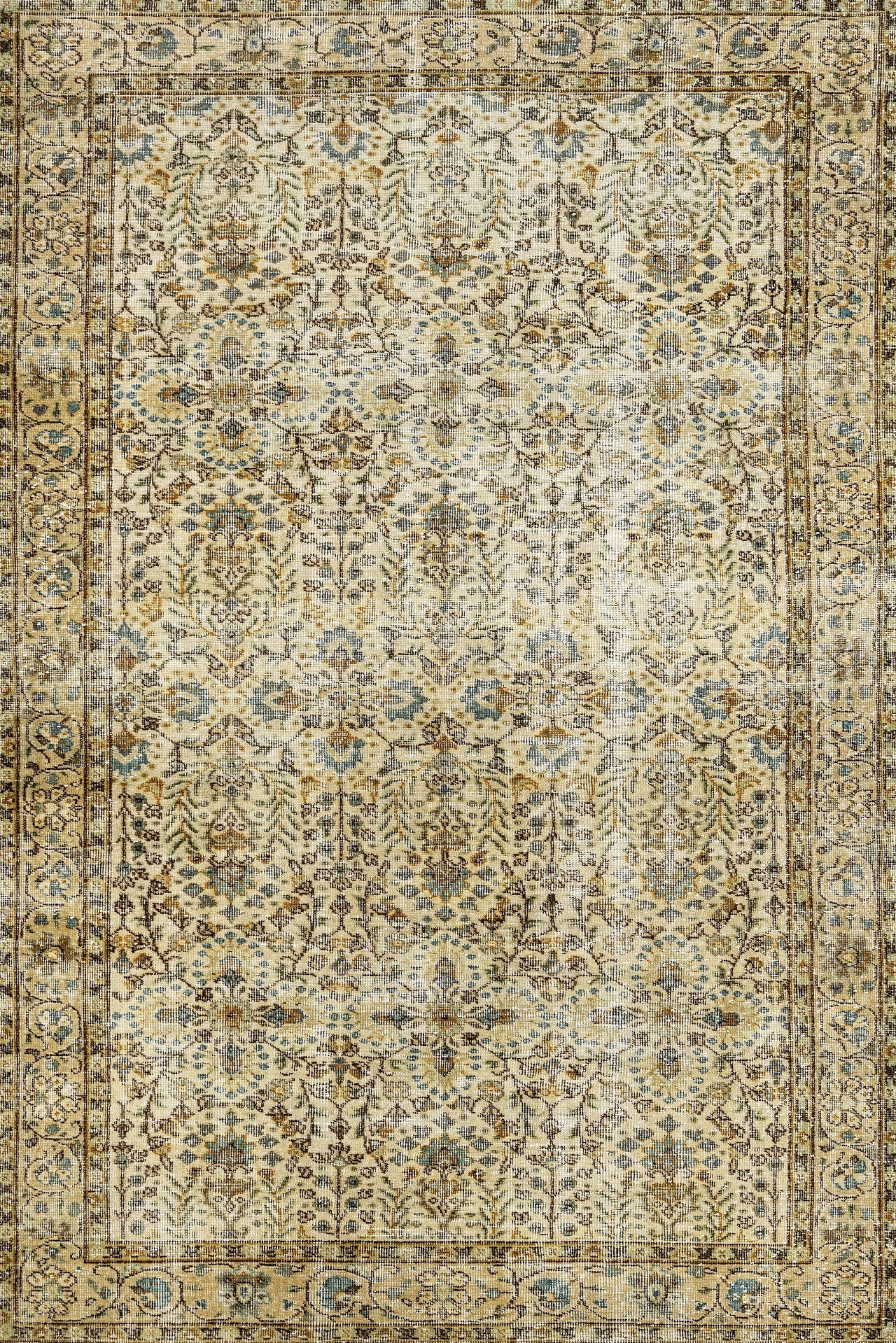 Brown Framed Area Rugs for Living Room Washable Rugs Boho Moroccan Area ...