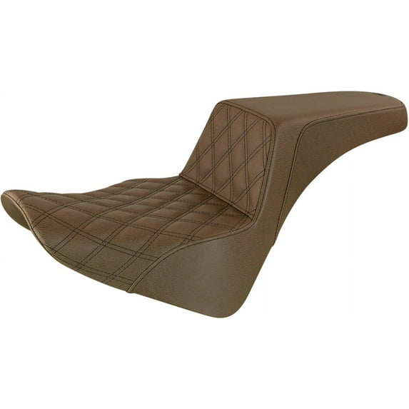 Brown Front Lattice Stitch Step Up Seat