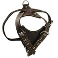 thumbnail image 1 of Brown Genuine Leather Dog Harness, Medium. 25.5"-29" Chest size, 1" Wide Amstaff, 1 of 3