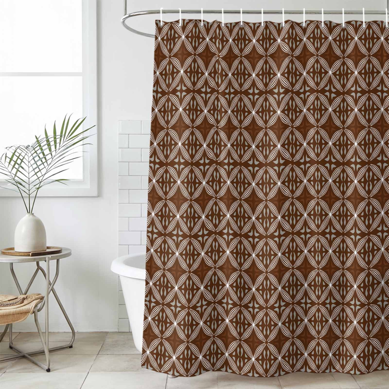 Best HD Pictures about  Brown Shower Curtain Set  with No AI Images
