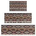 thumbnail image 1 of Brown Geometric and Bear Pattern Kitchen Rugs Sets Of 3,Kitchen Runner Rugs Non Skid Washable,Decorative Kitchen Floor Mats for Kitchen,Sink,Laundry,17"x30"+ 17"x47" + 17"x59", 1 of 6