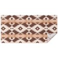 thumbnail image 1 of Brown Geometric Boho Pattern Rectangle Tablecloth 60"x120",Waterproof Polyester Rectangle Table Cloth, Wipeable Spillproof Polyester Tablecloth for Dining, Camping, Indoor and Outdoor, 1 of 6