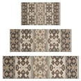 thumbnail image 1 of Brown Geometric Diamond Heart Pattern Kitchen Rugs Sets Of 3,Kitchen Runner Rugs Non Skid Washable,Decorative Kitchen Floor Mats for Kitchen,Sink,Laundry,17"x30"+ 17"x47" + 17"x59", 1 of 6