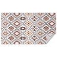 thumbnail image 1 of Brown Geometric Diamond Pattern Rectangle Tablecloth 60"x102",Waterproof Polyester Rectangle Table Cloth, Wipeable Spillproof Polyester Tablecloth for Dining, Camping, Indoor and Outdoor, 1 of 6