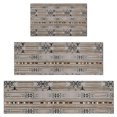 thumbnail image 1 of Brown Geometric Pattern with Arrows and Bulls Kitchen Rugs Sets Of 3,Kitchen Runner Rugs Non Skid Washable,Decorative Kitchen Floor Mats for Kitchen,Sink,Laundry,17"x30"+ 17"x47" + 17"x59", 1 of 6