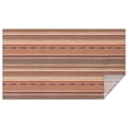 thumbnail image 1 of Brown Geometric Striped Pattern Rectangle Tablecloth 60"x102",Waterproof Polyester Rectangle Table Cloth, Wipeable Spillproof Polyester Tablecloth for Dining, Camping, Indoor and Outdoor, 1 of 6