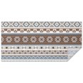 thumbnail image 1 of Brown Geometric Striped Pattern Rectangle Tablecloth 60"x120",Waterproof Polyester Rectangle Table Cloth, Wipeable Spillproof Polyester Tablecloth for Dining, Camping, Indoor and Outdoor, 1 of 6