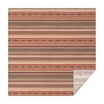 thumbnail image 1 of Brown Geometric Striped Pattern Square Tablecloth,Waterproof Square Table Cover,Wipeable Spillproof Washable Table Cover for Home Kitchen Party Decor 42"X42"(107x107cm), 1 of 6