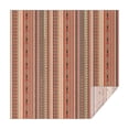 thumbnail image 1 of Brown Geometric Striped Pattern Square Tablecloth,Waterproof Square Table Cover,Wipeable Spillproof Washable Table Cover for Home Kitchen Party Decor 52"x52"(132x132cm), 1 of 6