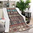 thumbnail image 1 of Brown Geometric Triangle Diamond Pattern Blanket,Comfortable Soft Flannel Throw Blanket,All Season,Warm Lightweight Blankets for Sofa Bed Couch Living Room Chair,60"x80", 1 of 4