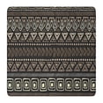 thumbnail image 1 of Brown Geometric Triangle Square Pattern Square Fitted Tablecloth with Elastic Edge,Square Table Cover,Washable Elastic Table Cover for Home Kitchen Party Decor 36"x36", 1 of 6