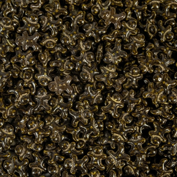 Brown Gingerbread Man Shaped Sprinkle (1/2 Cup) Candy Decor for Baking, Ice Cream & Decorating by Krazy Sprinkles