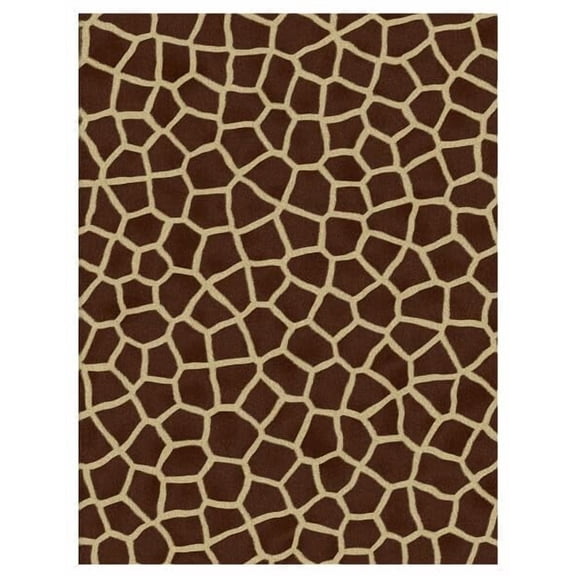 Brown Giraffe Pattern Edible Icing Image Cake Topper, by Tnct.