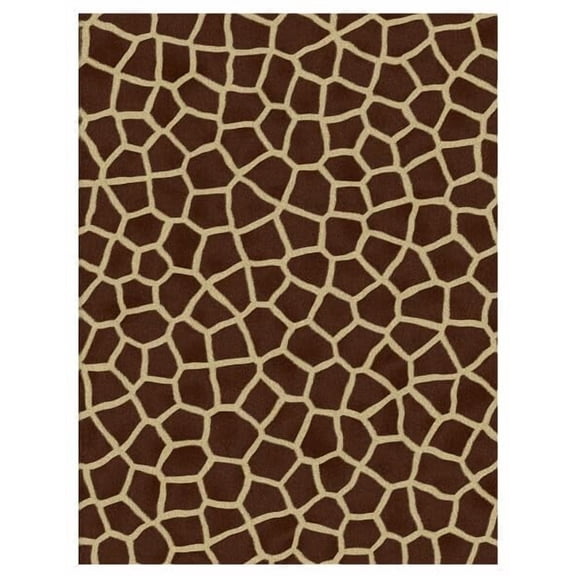 Brown Giraffe Pattern Edible Icing Image Cake Topper, by Tnct.
