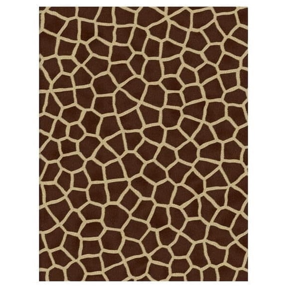Brown Giraffe Pattern Edible Icing Image Cake Topper, by Tnct.